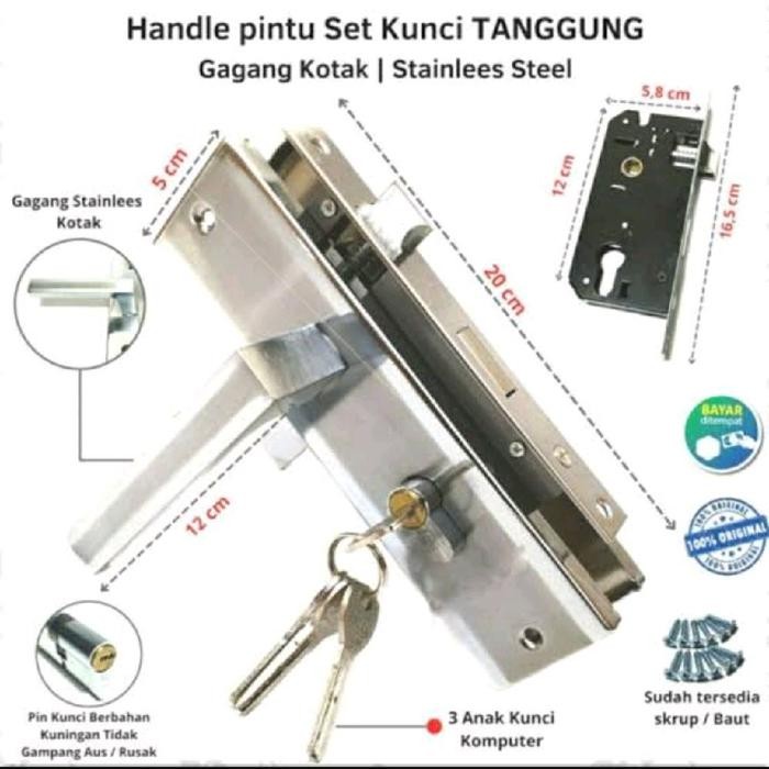 KUNCI PINTU TANGGUNG SEDANG MEDIUM GRT GAGANG