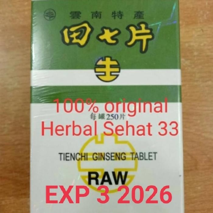 

TIENCHI GINSENG TABLET RAW