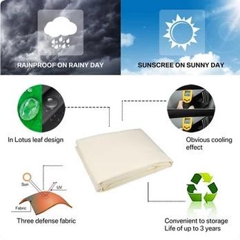 

Hot Sale! Sun Shade Paranet Awning Taman Bahan D300 Custom Sesuai Chat