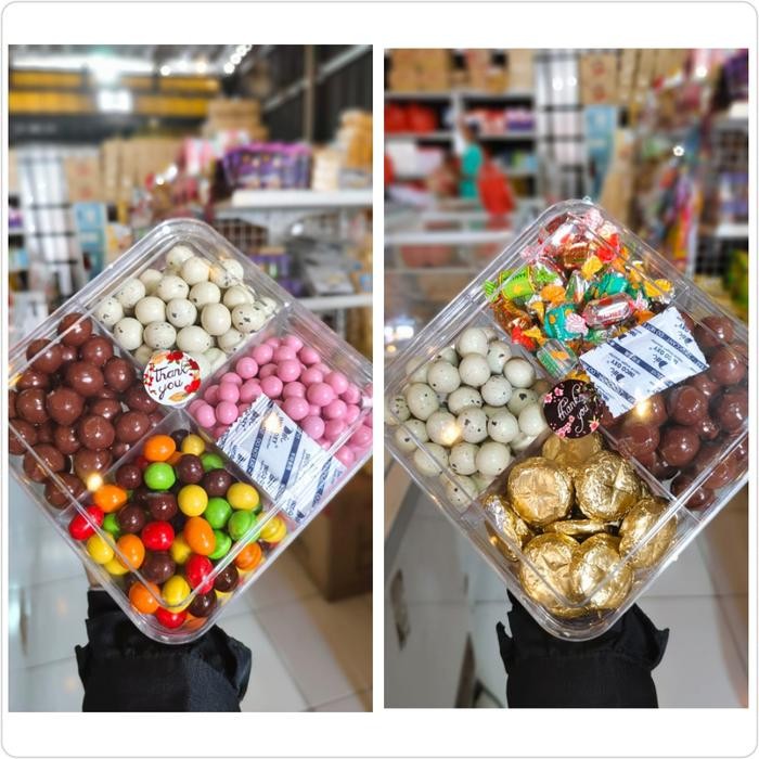 

Paket Cokelat L'agie Mix Toples 4 Sekat aneka rasa