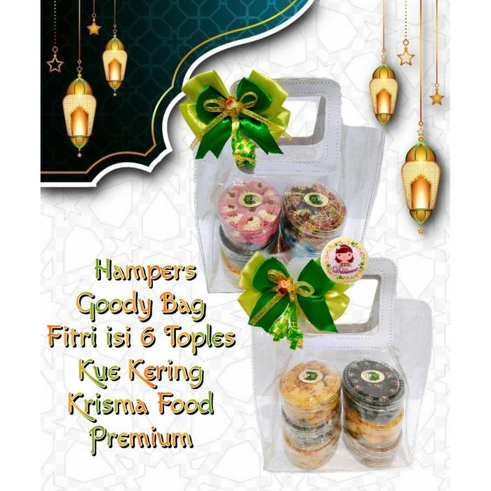 

Hampers parsel kue lebaran lebaran isi 4 toples kue kering nastar