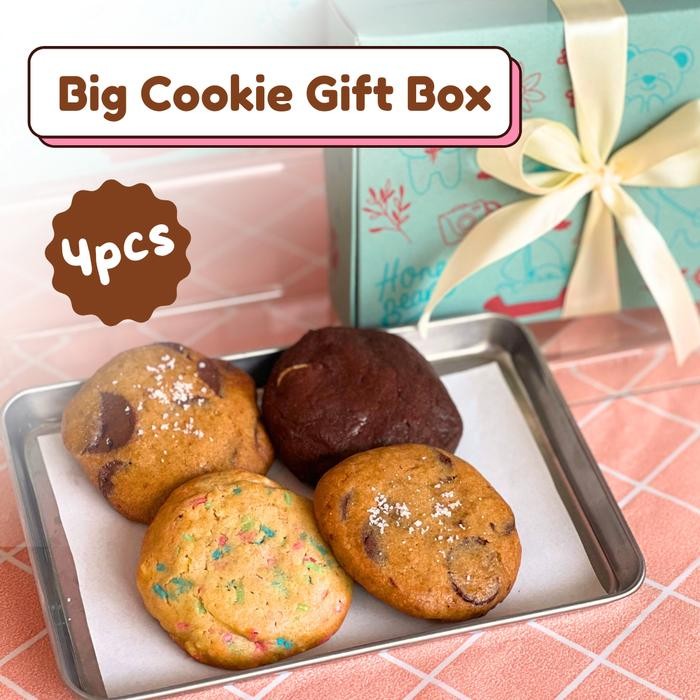 

Big Cookies Gift Box - 4 pcs Kue Kering Hampers Kado Ulang Tahun