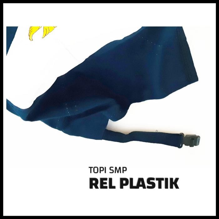 (Expert) Topi Seragam SMP Biru Putih