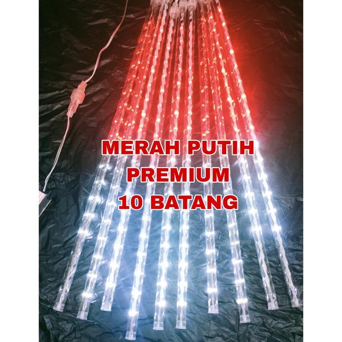Lampu Led Meteor Merah Putih/Lampu 17Agustusan