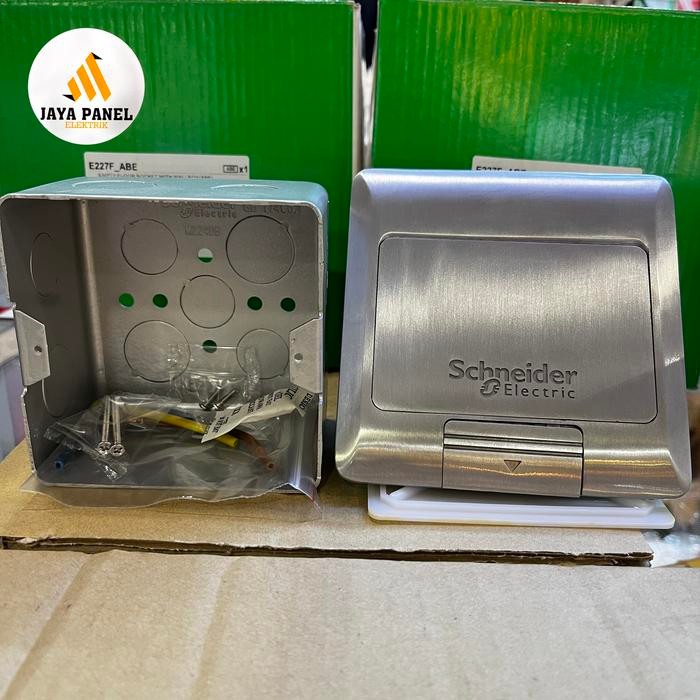 STOP KONTAK LANTAI SCHNEIDER E227F_ABE 3PIN + 3PIN