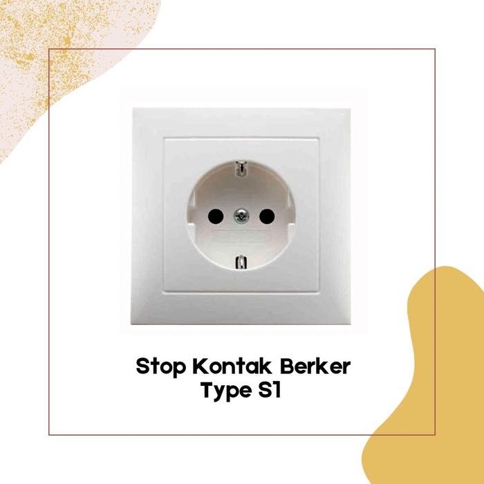 STOP KONTAK BERKER S1 WHITE