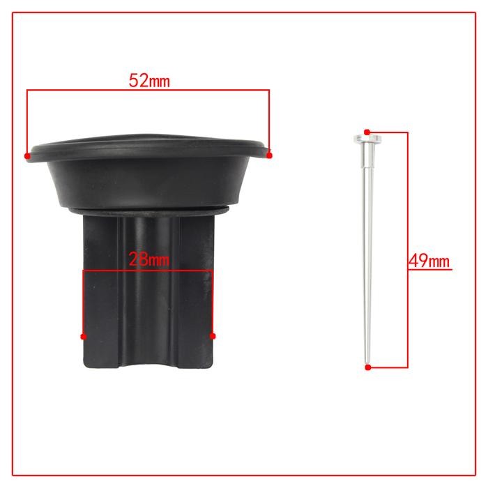 KYMCO EASY 100 & NEW EASY 100CC 1402-910-2201 VACUUM PISTON COMP KARET VAKUM MEMBRAN KARBU