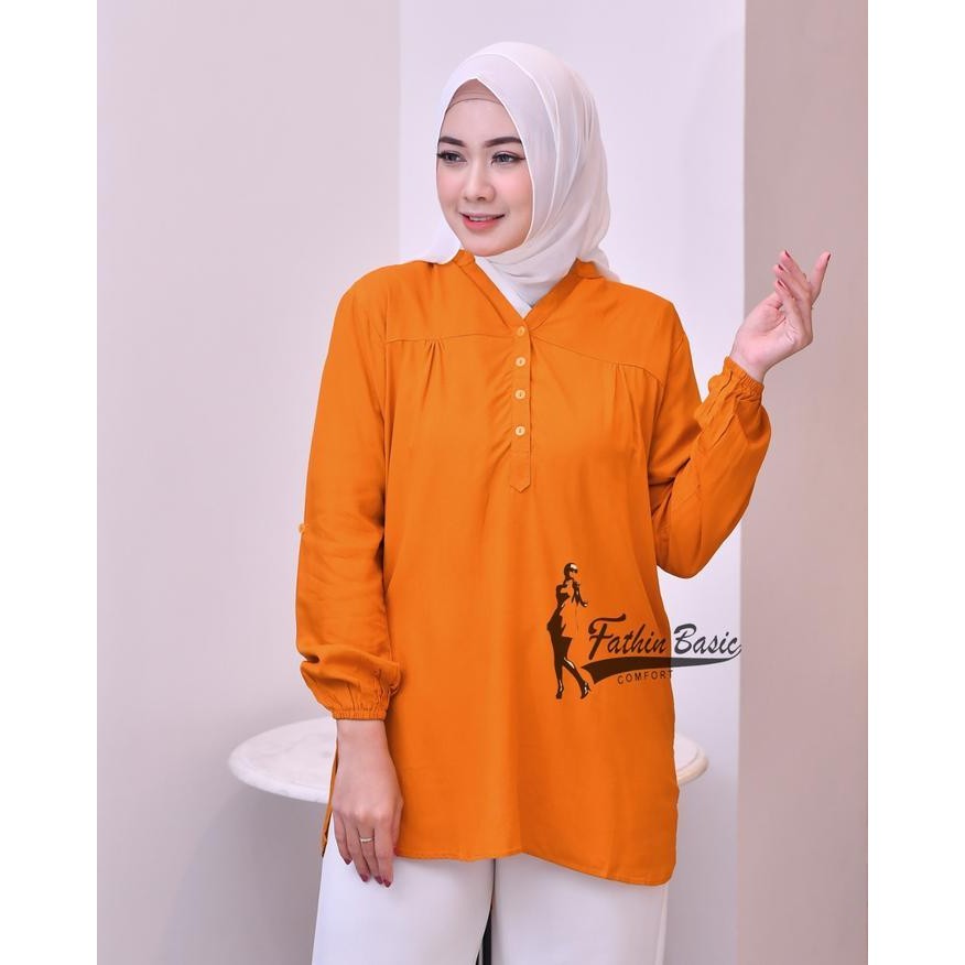 (Expert) blouse polos hitam Atasan wanita Rayon Busui Friendly Baju oversize