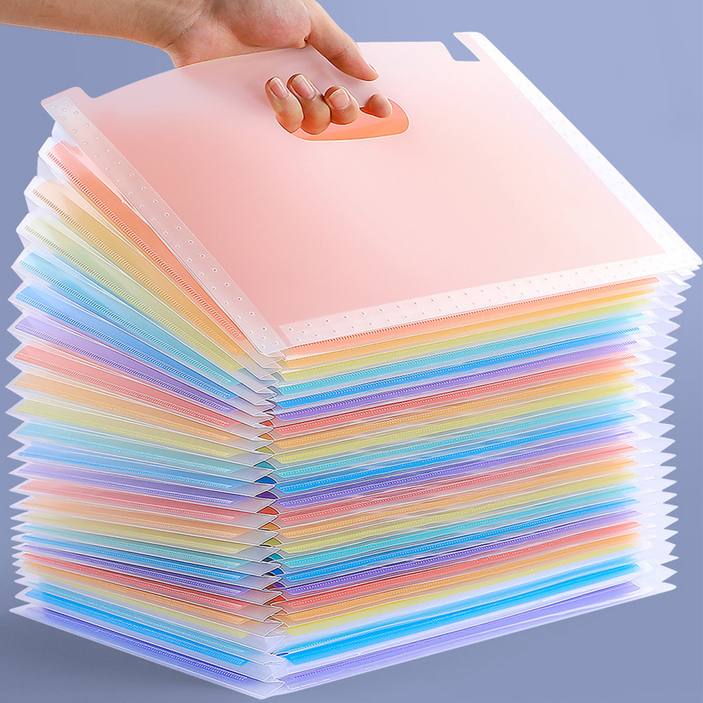 

25 Layers A4 Letter Vertical Storage File Holder Rainbow Multi Layer 2000 Sheets School Office Paper