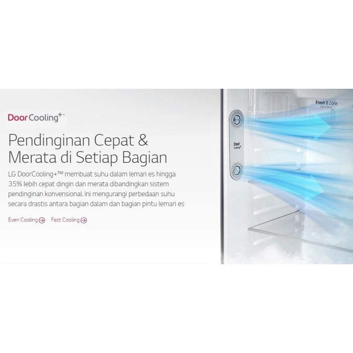 [Expret] LG GN-C222SLCN Kulkas GNC222 210L Inverter Low Watt GNC222SLCN 2Pintu