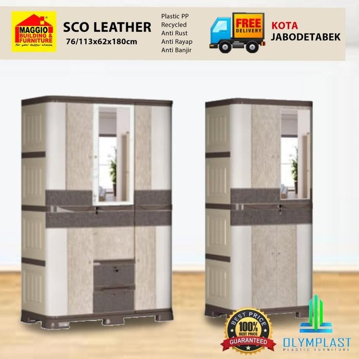 Lemari Pakaian Plastik - Lemari Plastik 3 Pintu - Sco - Olymplast