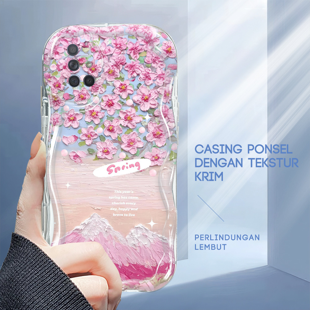 Casing Penuh Dengan Bunga Untuk For Compitable With Samsung Galaxy A71 Case Softcase Kesing 3851