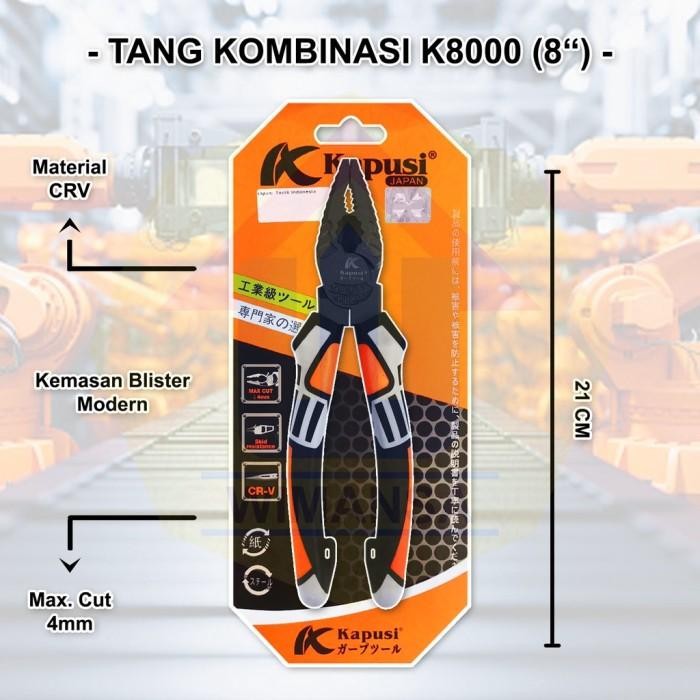 TANG HEAVY DUTY KAPUSI - TANG KOMBINASI K8000 - TANG POTONG K8001