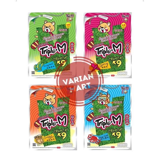 

Triple M Roasted Seaweed Original - Snack Rumput Laut rasa Original