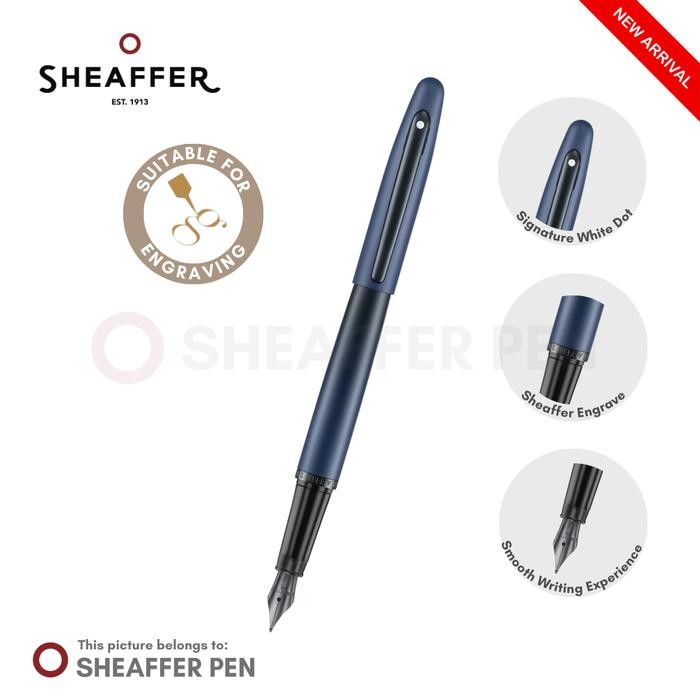 

Sheaffer VFM 9429 Matte Blue with Matte Black Trims Fountain Pen