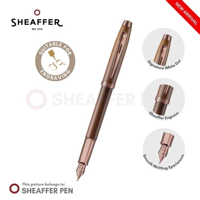 

Sheaffer 100 Coffee Edition Matt Brown with Regal Brown PVD Trims Fountain Pen