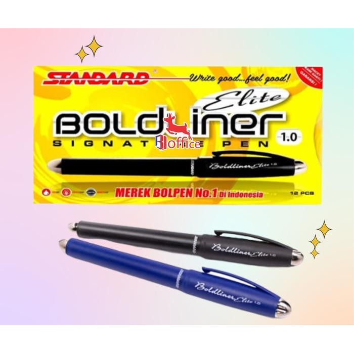

PULPEN BOLDLINER ELITE 1.0 / Ballpoint Elite Signature 12 Pcs (PACK)