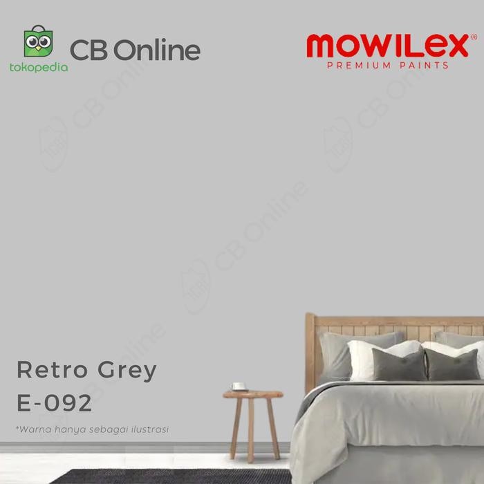 MOWILEX CAT TEMBOK - RETRO GREY E-092 - PAIL