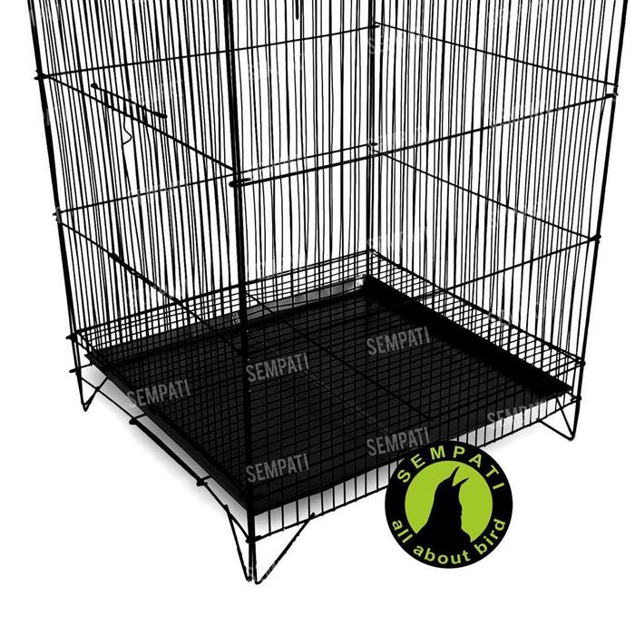 Sangkar Kandang Kotak Besi Gantung Lipat No 2 Sangkar Burung Kr Kenari Lovebird Jalak Beo Sangkar