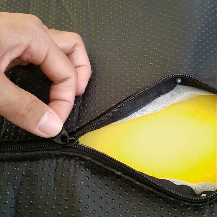 Gian Karakter - Karpet Bulu Tebal / Kasur Lantai Bulu / Busa Motif Zig-Zag Preum Anti Slip Size