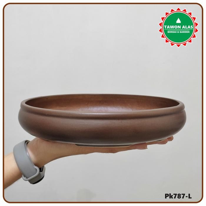 Pot Keramik Bonsai Oval Lonjong Kecil Small Mame Mini