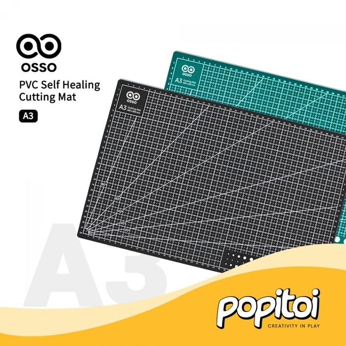 

AT OSSO PVC Self Healing Cutting Mat A3 Pad Board Alas Potong Hobby Craft