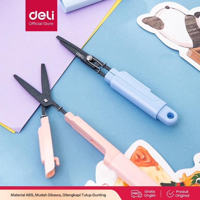 

AT Deli Portable Scissors Gunting Portabel 77761 pink