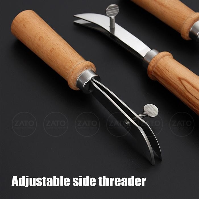 

AT Adjustable Side THREADER - Creaser Groover - leather tools