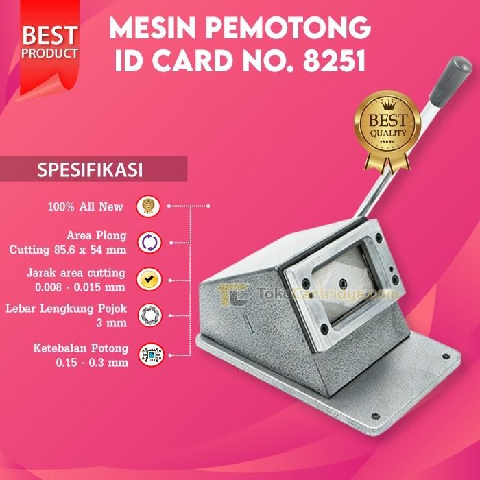 

AT Mesin Pemotong ID Card No. 8251, PVC ID Card Die Cutter No. 8251 New,