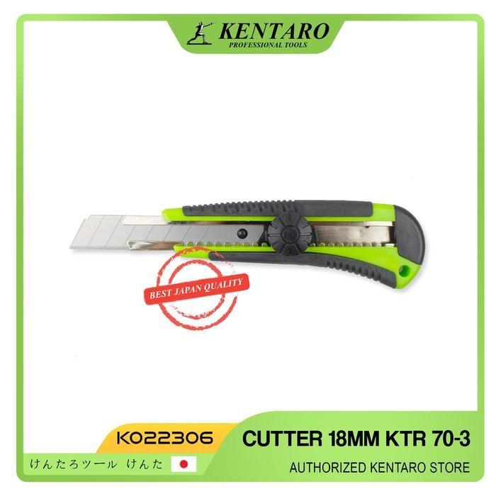

AT SNAP OFF CUTTER KATER ABS BODY RUBBER HANDLE PEMOTONG KERTAS KENTARO