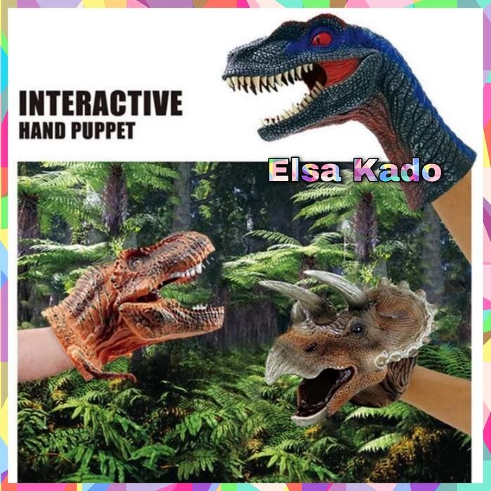 Mainan Sarung Tangan Dinosaurus Shark Hand Puppet Boneka Tangan Hiu