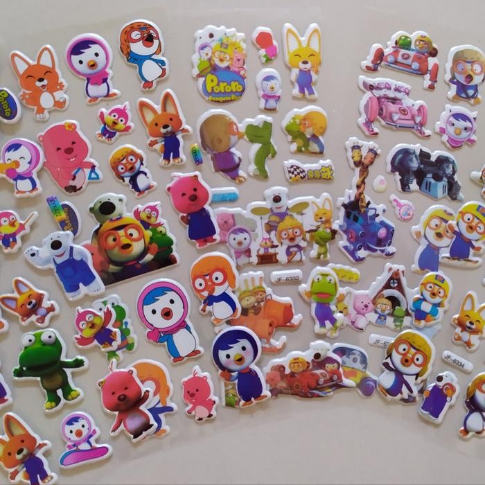 

AT Stiker anak timbul PORORO 7x19cm