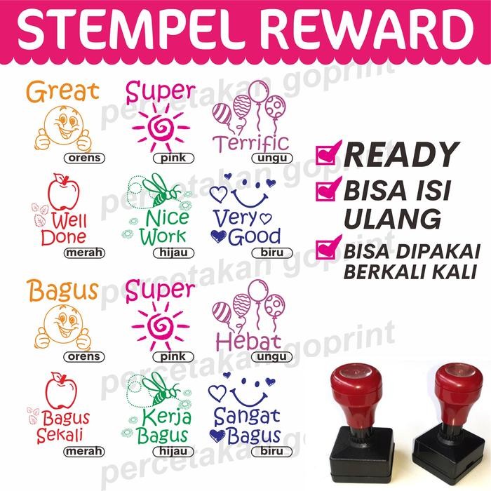 

AT Stempel Reward, nilai guru Paud, TK, SD Tinta