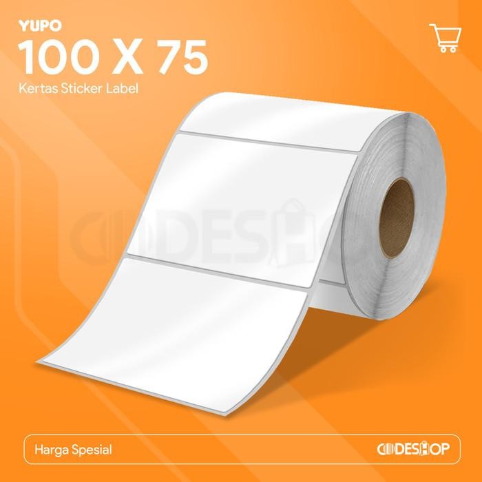 

AT Label Yupo 100 x 75 mm 1 Line isi 1000 Stiker Ga Bisa Sobek Tahan Air