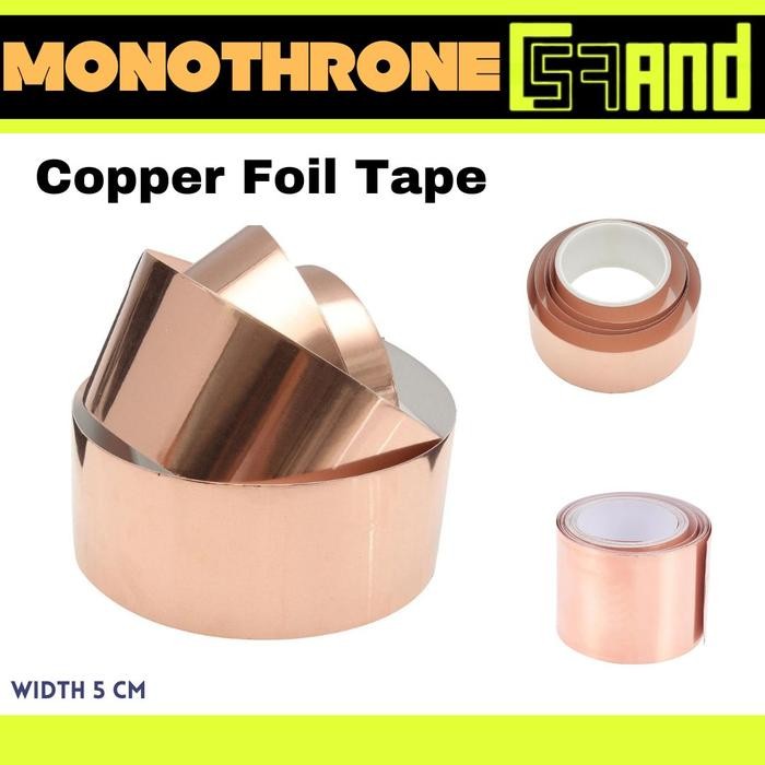 

AT Copper foil tape shielding Untuk gitar self adhesive 1sisi cooper conductive
