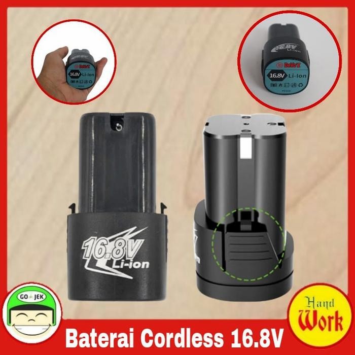 Baterai Cordless 16.8 V Mesin Bor Gerinda Impack drill potong rumput