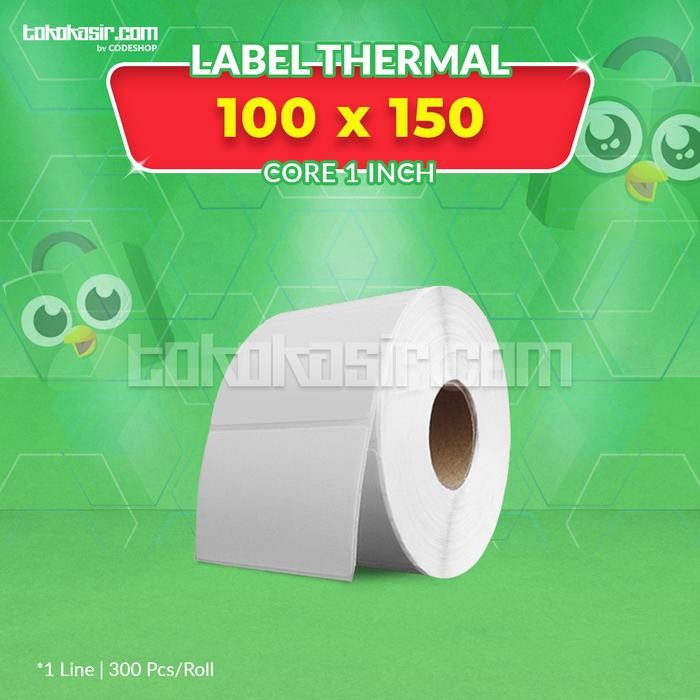 

AT LABEL THERMAL 100X150 STICKER BARCODE ALAMAT KIRIM 100 X 150 300 PCS