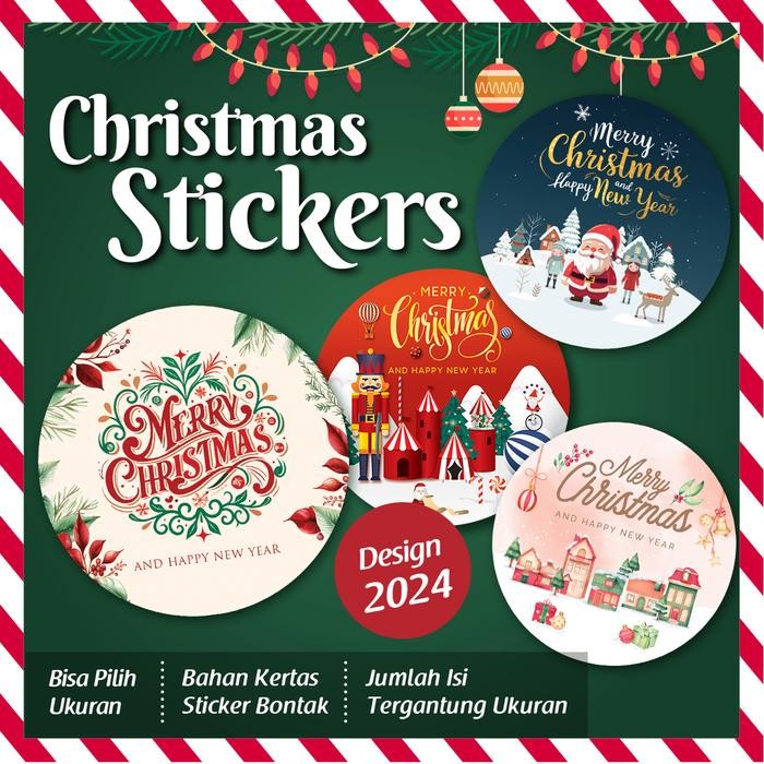 

AT [Isi 72-150] Sticker Christmas/ Sticker Natal/ Sticker Olshop