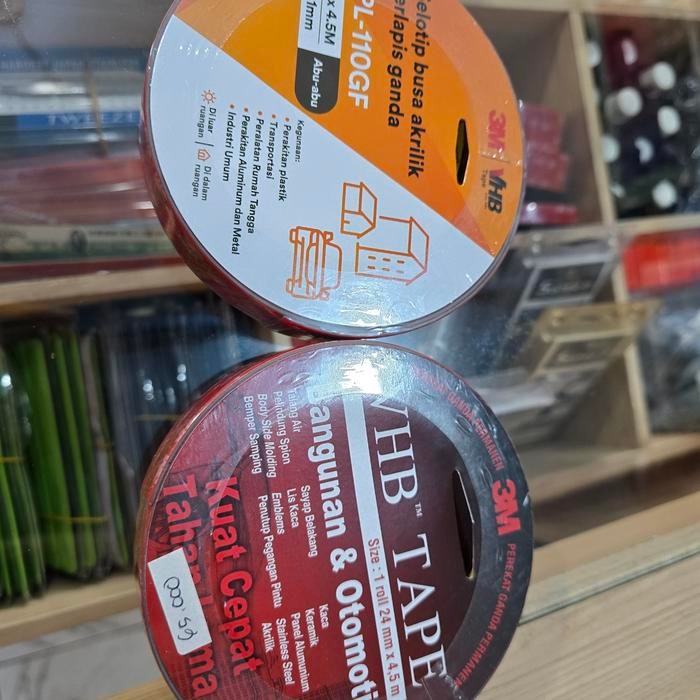 

AT Double Tape 3M VHB Original 24mm x 4.5Mtr Super kuat