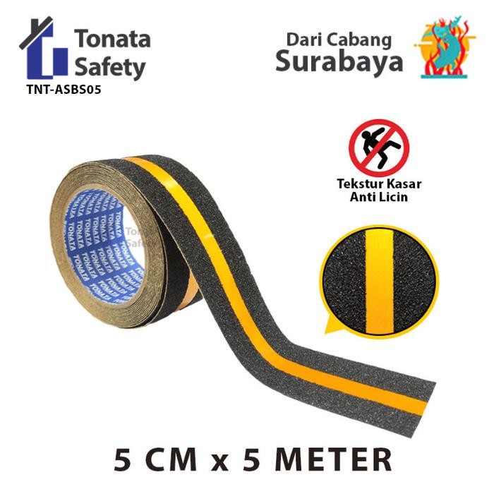 

AT Anti Slip Tape / Lakban Anti Licin Hitam Scotlight 5 cm x 5 Meter