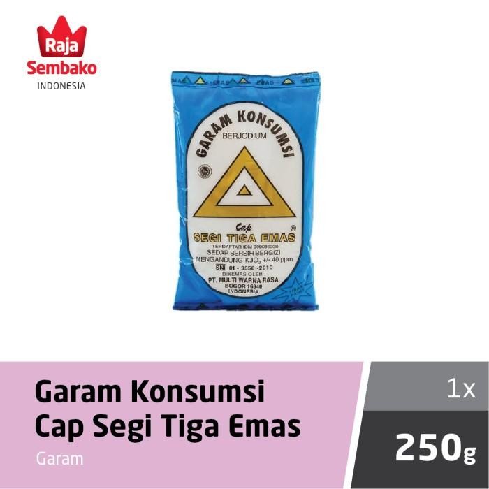 

(Expert) Garam Konsumi cap Segi Tiga Emas 250 gr