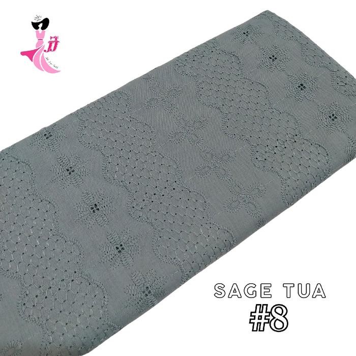 

AT [8LA] katun bolong polos meteran / katbol polos / katbol / katun bolong / katun bordir bolong /