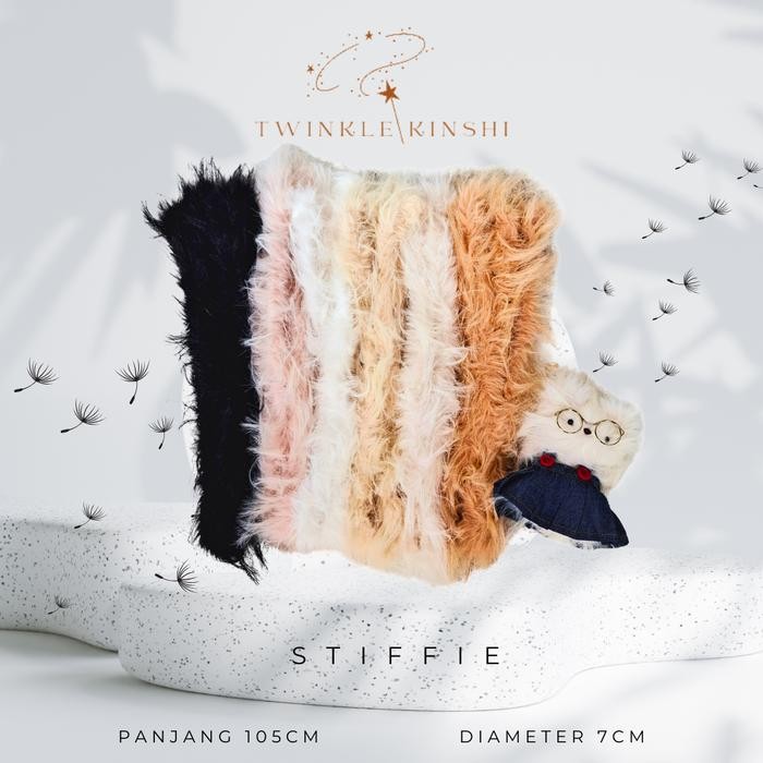 

AT kawat bulu jumbo besar stiffie moru doll halus panjang high quality fuzzy pipe cleaner