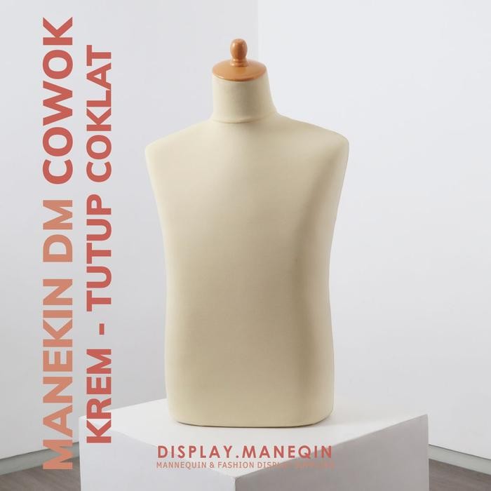 

AT Manekin dm krem cowok tutup coklat