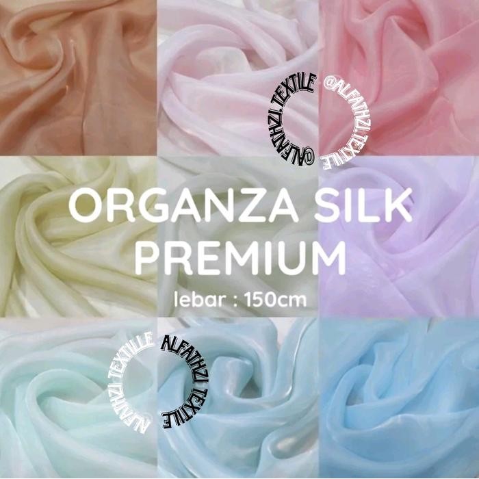 

AT (TERBARU) KAIN ORGANZA SILK GLOSSY POLOS PREMIUM