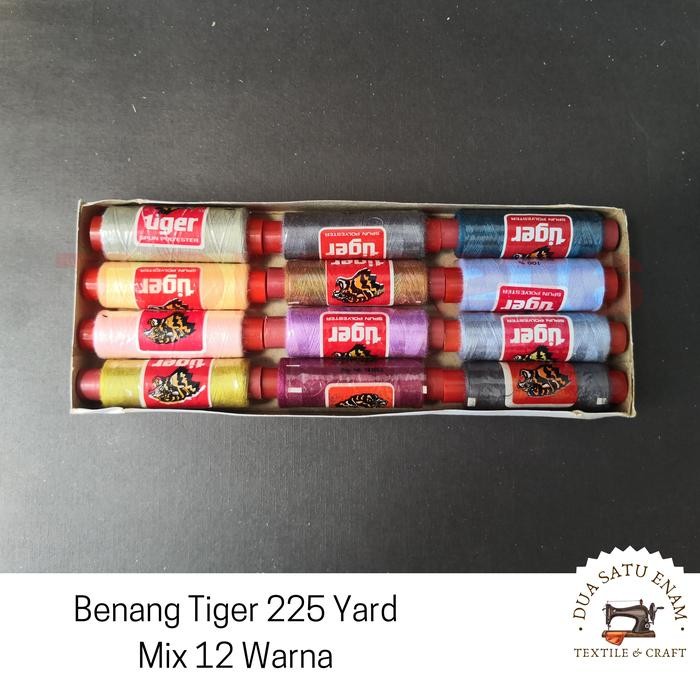 

AT Benang Jahit Tiger 225 Yard Mix Warna
