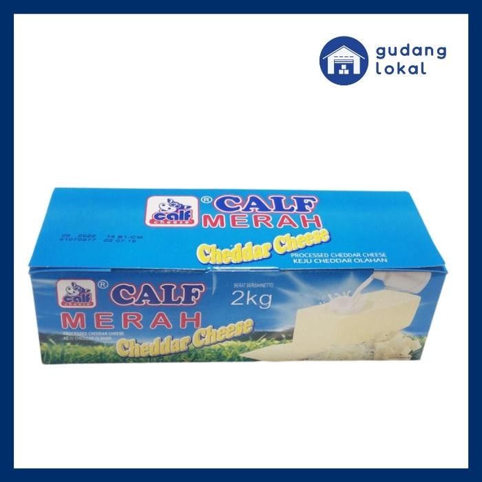 

(Expert) Keju Calf Merah Cheddar 2Kg - Keju Blok