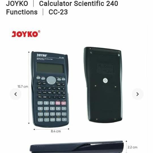 

kalkulator scientific type joyko cc23