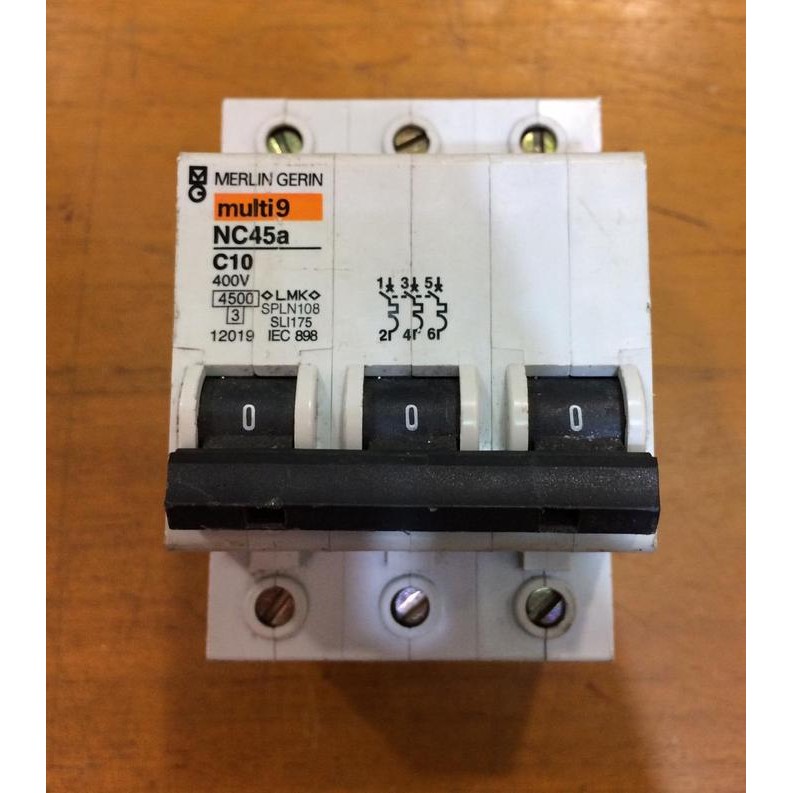 Mcb NC45a 3phase 10,16,20 Amper Merlin Gerin