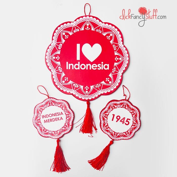 hiasan dinding 17 Agustus HUT Republik Indonesia RI Gantungan dekorasi